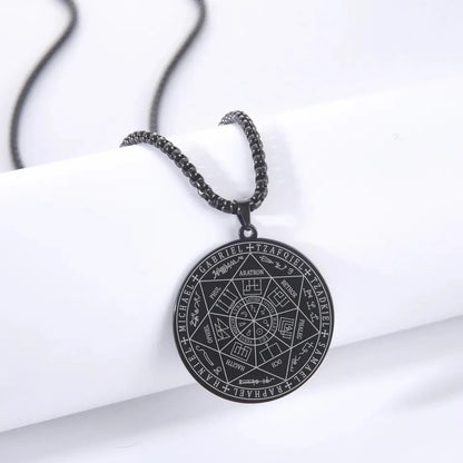 Seal of The 7 Archangels Pendant Necklaces for Men