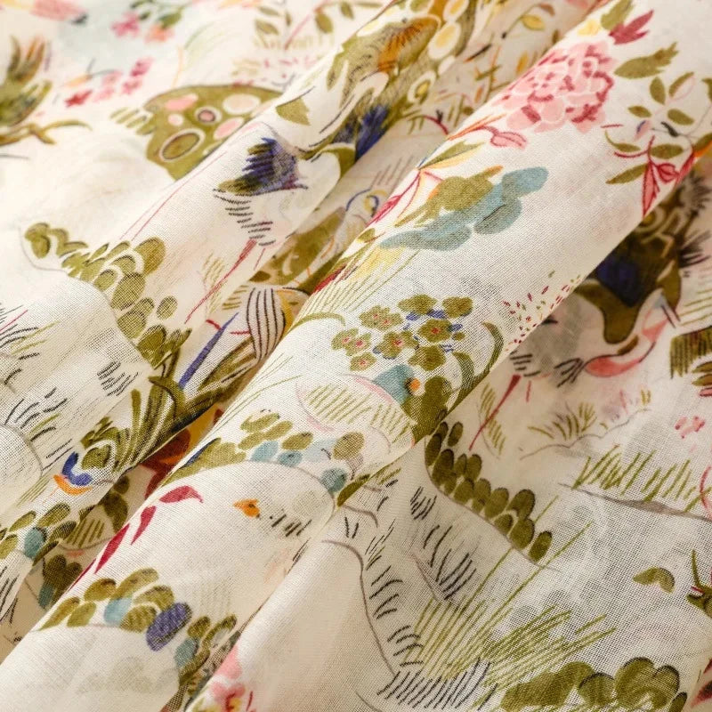 Four Seasons Available Luxury Women Viscose Scarf Designer Shawl Cotton Linen Feeling Tassel Pashmina Muslim Hijab Wrap Floral