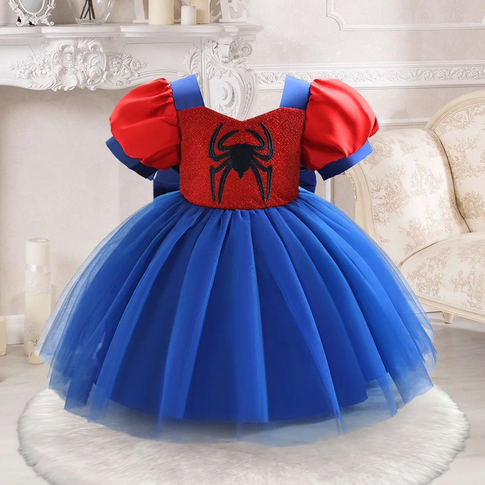 Princess Dress For Toddler Little Girl Luxurious Bow Gown Kids Birthday Party Clothes Halloween Carnival Children Princess Dress
