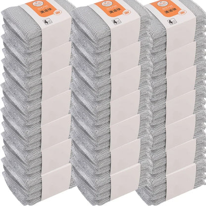 Steel Wire Cleaning Sponge Double Sides Dishwashing Sponges Reusable Kitchen Scouring Pad Household Clean Tool Washing Brush