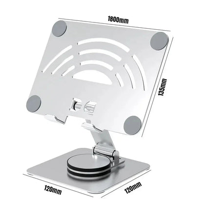 Aluminum 360° Rotation Portable Desktop Foldable Laptop Tablet Holder Bracket For iPad Macbook RedmiBook Galaxy Tab Book Laptop* - AMULET RING STORE
