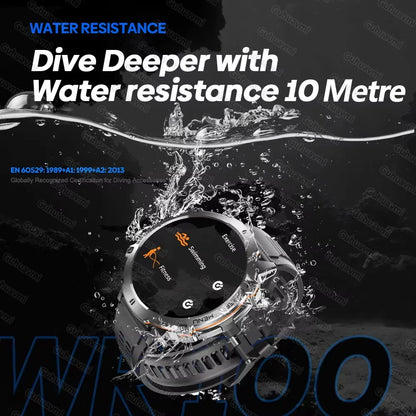 2025 New Military T-Rex 3 Bluetooth Call Smart Watch GPS Compass Barometric Altimeter 10ATM Waterproof Sports Smartwatches Men