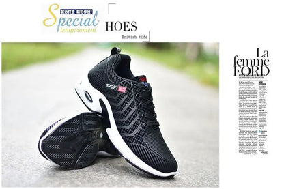 2025 new spring trend sports men's shoes Lace-up thick sole casual breathable fashion shoes Large size Wear skid resistance - AMULET RING STORE