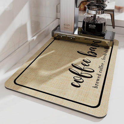 Large Kitchen Super Absorbent Mat Coffee Dish Draining Mat Drying Mat Quick Dry Bathroom Drain Pad Kitchen Faucet Placemat - AMULET RING STORE