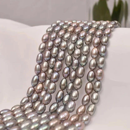 Natural Freshwater Pearl Beads Rice shape Loose isolation Beads For jewelry making DIY necklace bracelet accessories Size1.8-2mm - AMULET RING STORE