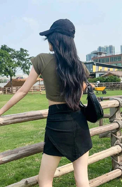 Sexy Culotte Denim Shorts for Women New In Jorts Y2k Harajuku Korean Style Youthful 2000s Clothes Classic Short Jean Pants Woman