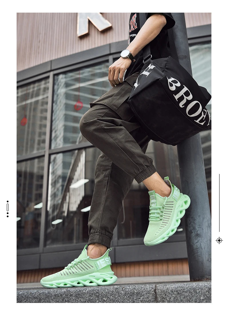 Men Shoes Comfortable Sneakers Breathable Running Shoes For Women Mesh Tennis Sports Shoes Outdoor Air Waling Casual - AMULET RING STORE