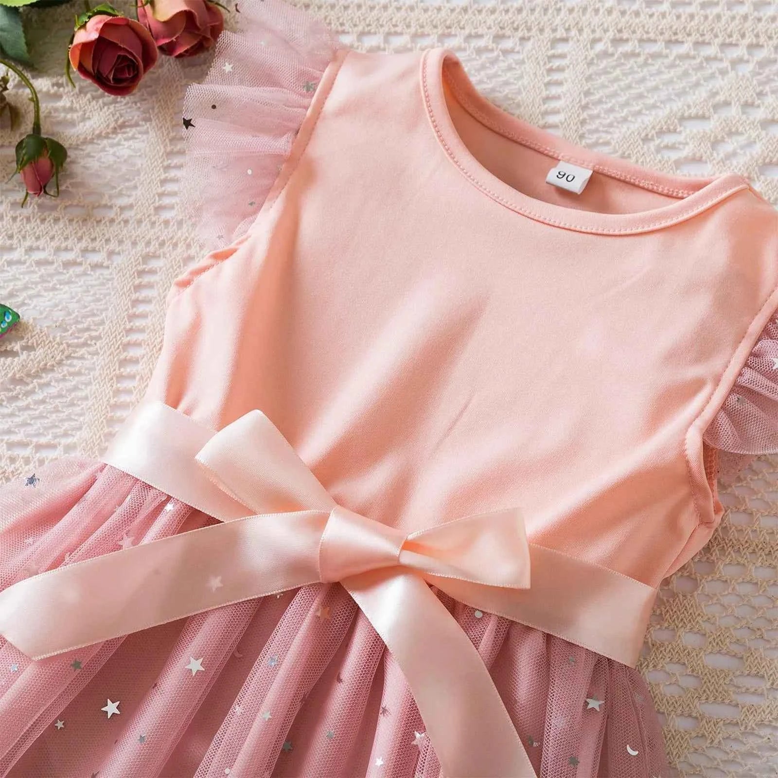 Princess Girls Cosplay Dress Clothes Kids Party Wedding Carnival Birthday Party Princess Evening Tutu Dresses Toddler 2-6Y