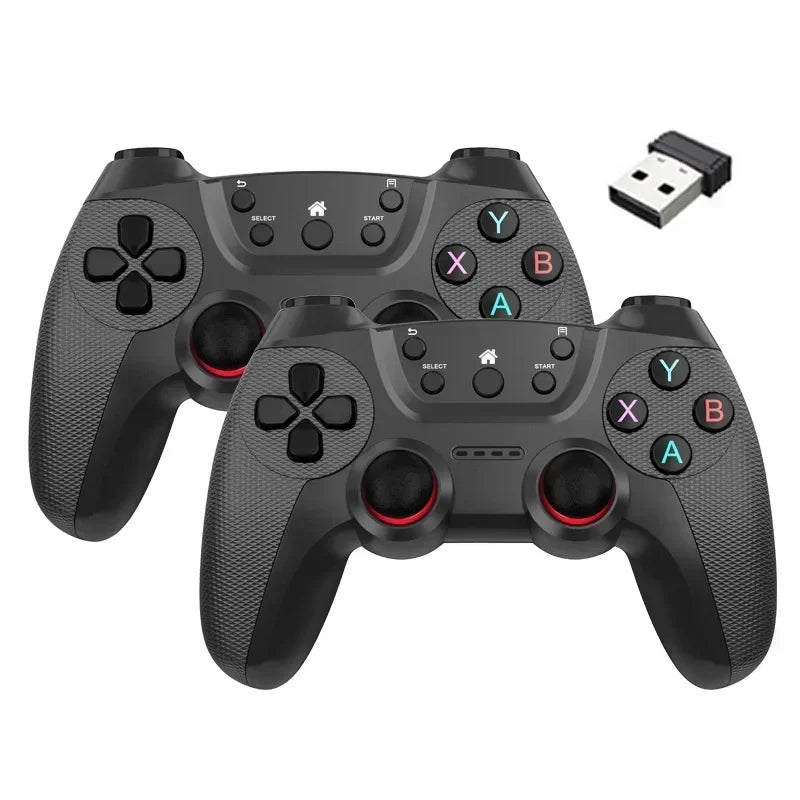 2Pcs Wireless Controller For PC Wireless Game Controller Hand Joystick For Television Computer Androids PC 2.4G Gamepad Remote - AMULET RING STORE
