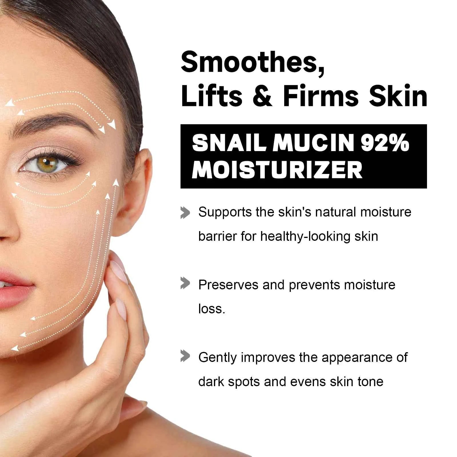 Snail Mucin Cream Argan Seed Oil Moisturizing Nourishing Repairing Lighten Fine Lines Lifting Firming Skin Care Day Cream