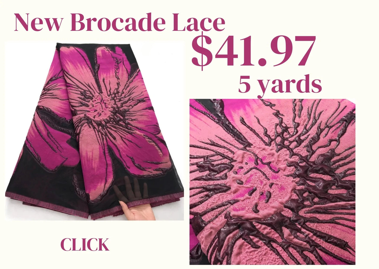 SJD LACE African Brocade Jacquard Lace Fabrics 2025 High Quality 5Yards French Gilded Lace For Sewing Women Party Dresses 3464