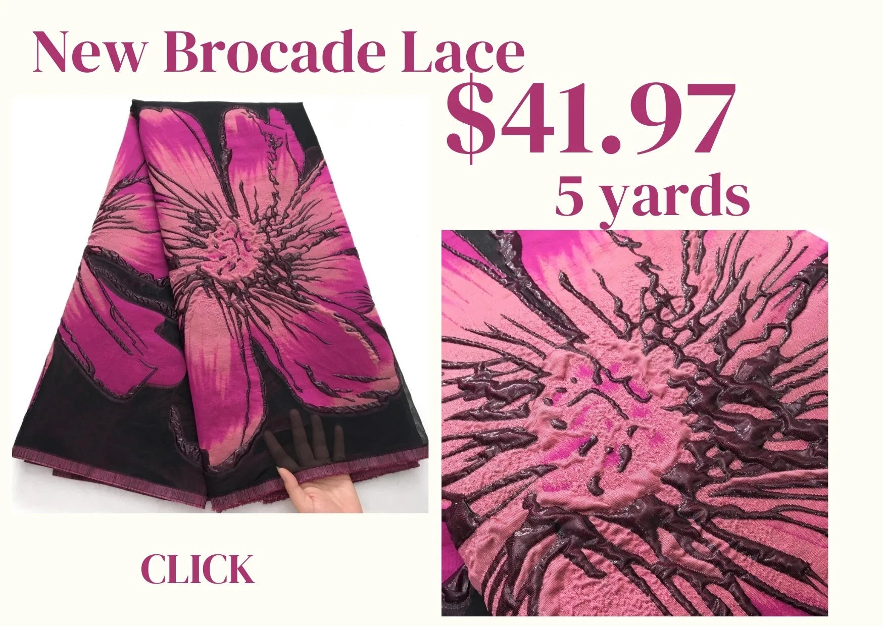 SJD LACE African Brocade Jacquard Lace Fabrics 2025 High Quality 5Yards French Gilded Lace For Sewing Women Party Dresses 3464