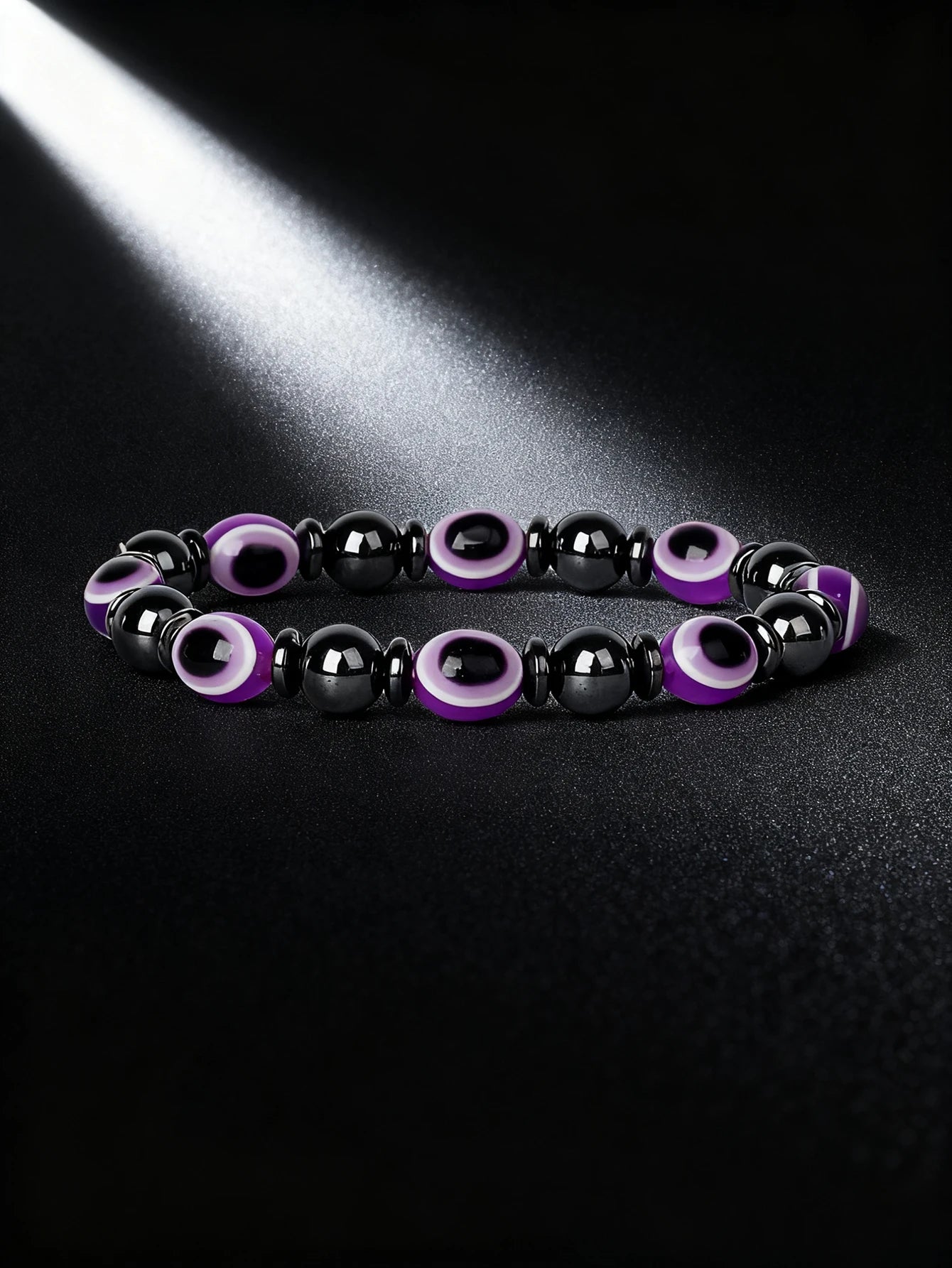 Hematite & Red Tiger's Eye Bracelet Men Natural Stone Cylinder Bead for Energy Protection Reiki Charm Courage Jewelry Women Gift