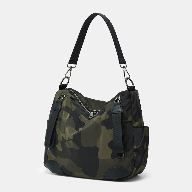 Single-Shoulder Tote Bag; Women's Daily Travel Single-Shoulder Bag; Leisure Camouflage Bag Nylon Crossbody Bag