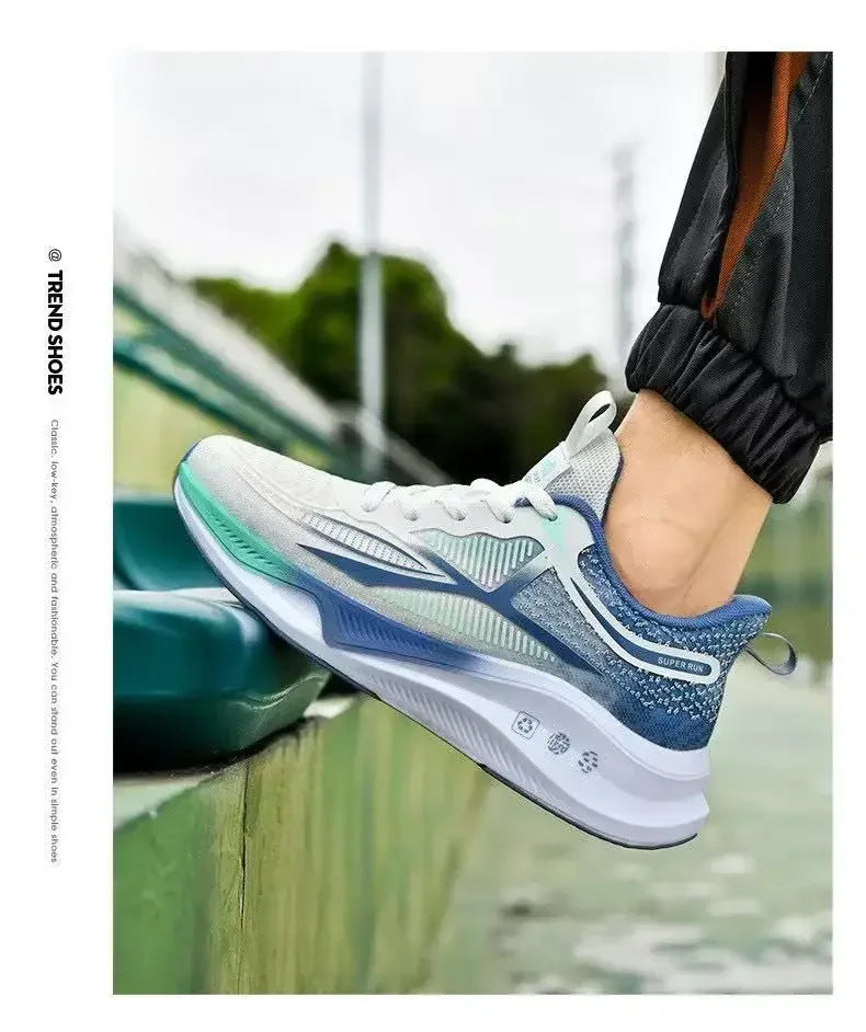 Running & Walking Men's Shoes - Lace-up, Lightweight, Comfortable & Breathable Tennis Sneakers - AMULET RING STORE