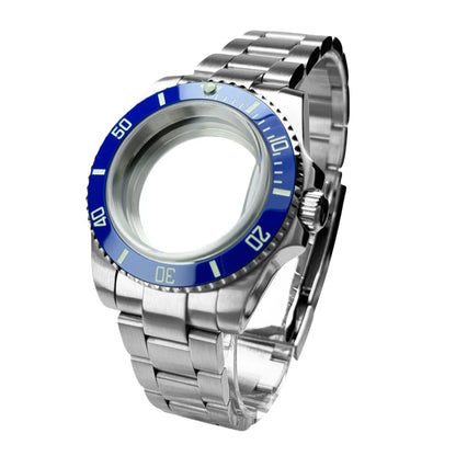 40mm 200m Waterproof NH34 NH35 NH36 Watch Case Accessories for Oyster Band SUB Watch Maker 120clicks BGW9 blue lume Bezel - AMULET RING STORE