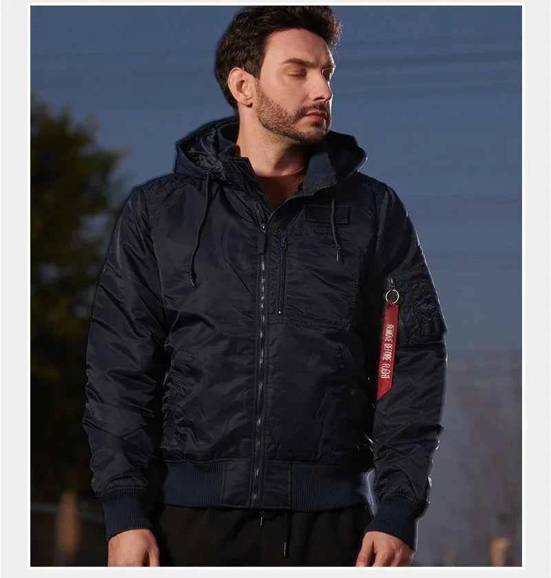 Men's winter jacket is very stylish waterproof and windproof, thickened with padded