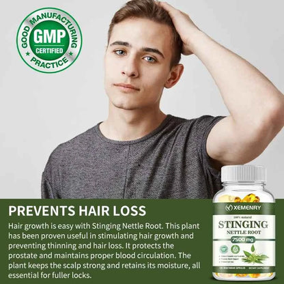 Stinging Nettle Root Capsules - Promotes Prostate and Urinary Tract Health, Reduces Urinary FrequencyCapsule