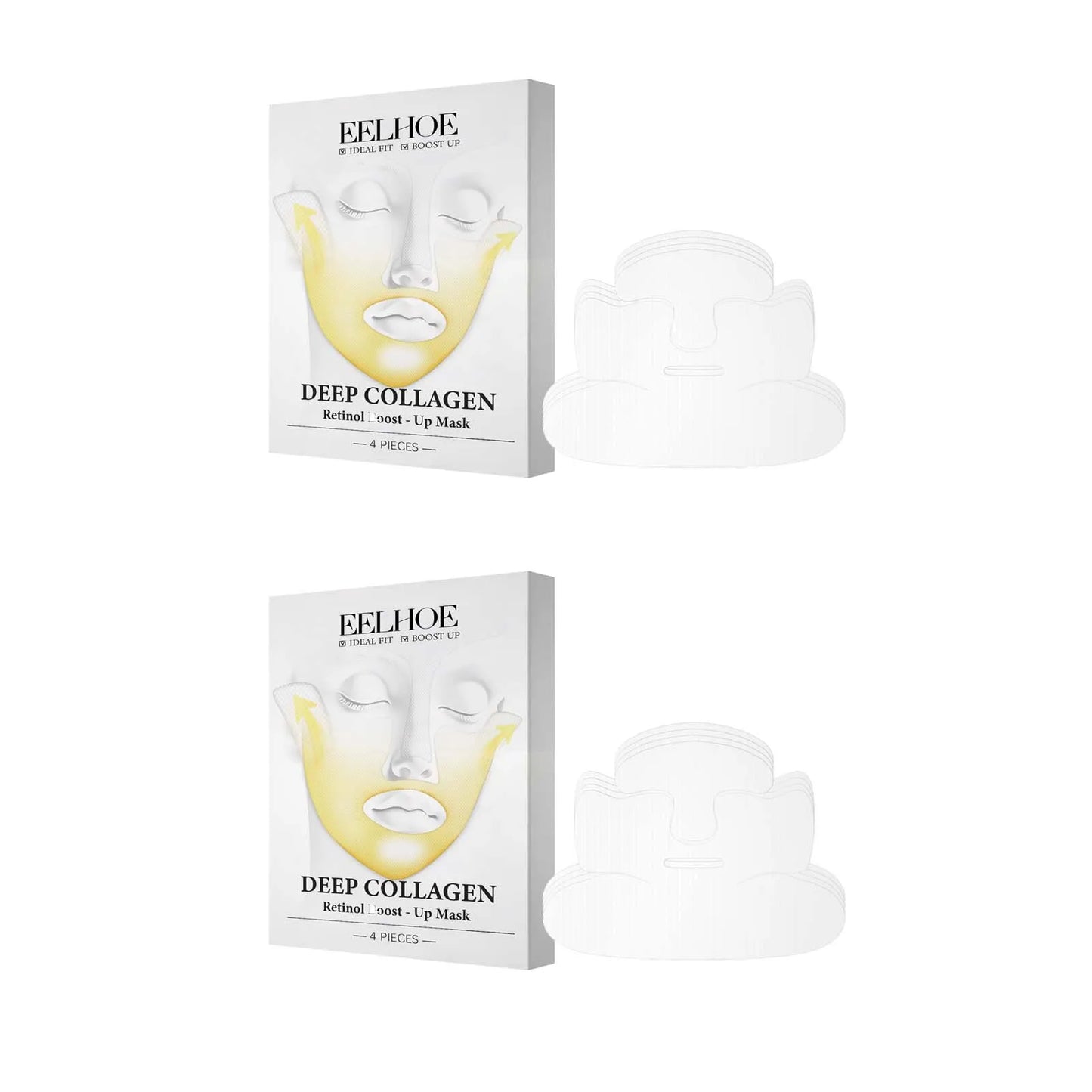 Deep Collagen Retinol Firming Mask Lifting Tightening Facial Skin Lighten Fine Lines Smooth Natural Hydrating Translucent Mask