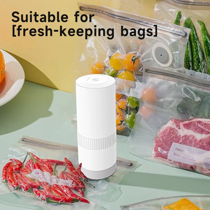 Wireless Kitchen Tools Handheld Food Bag Vaccum Sealer Pump Bottle Jar Vacuum Sealing Machine for Regular & Wide Mouth Mason Jar - AMULET RING STORE