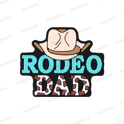 5/20/50Pcs Best Legends Dad Themed Silicone Beads for Jewelry Making Father's Day Focal Beads DIY KeysChain Accessory Decoration - AMULET RING STORE