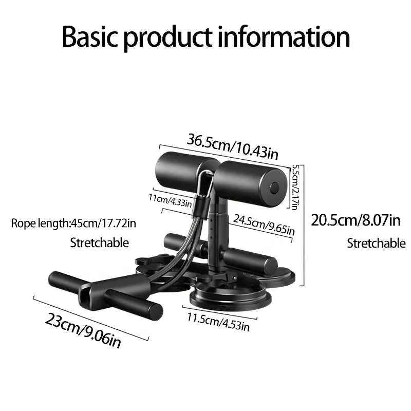 Abdominal Sit Up Equipment Suction Cups Ankle Support Abdominal Workout Fitness Adjustable Sports Fitness Physical Exercise