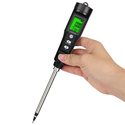 2 In 1 Soil EC Meter Handheld Digital Soil Tester Multifunction EC Temp Detector Backlit Soil EC Analyzer for Garden Greenhouse - AMULET RING STORE