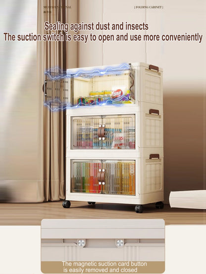 Multifunction Dustproof Wardrobe Large Capacity Folding Storage Cabinet Sundries Storage Box - AMULET RING STORE