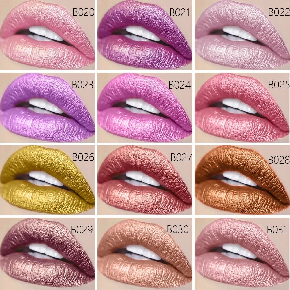 Mother Day Gift Makeup Beauty Matte Lipstick New Brand Cute Long Lasting Waterproof Lipstick Gliter Nude Colors - AMULET RING STORE