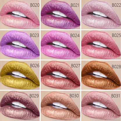Mother Day Gift Makeup Beauty Matte Lipstick New Brand Cute Long Lasting Waterproof Lipstick Gliter Nude Colors - AMULET RING STORE