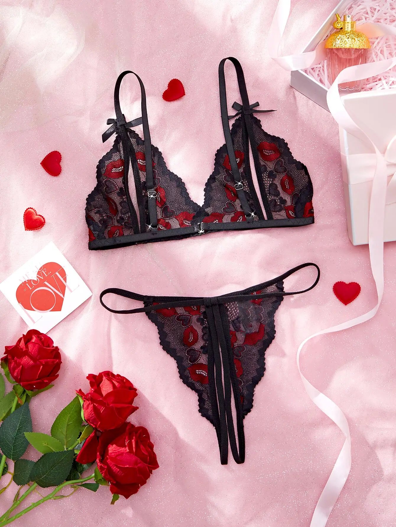 Erotic Nightdress Clothe Women Nightgowns Sexy Nightwear Lace Patchwork Lingerie Nighty Sleepwear Wedding Pajama Set Date Parent - AMULET RING STORE