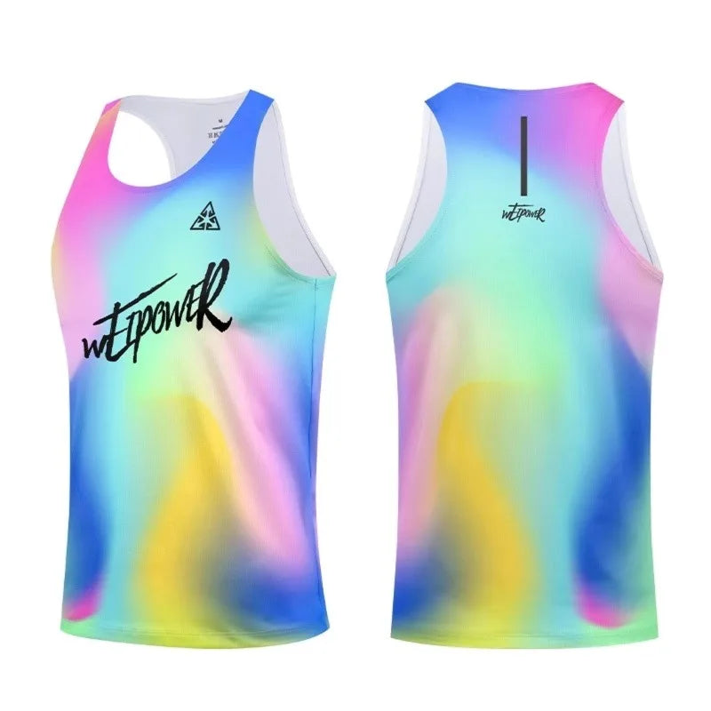 New running vests for men and women, ultra-light and breathable summer T-shirts, professional marathon racing tops