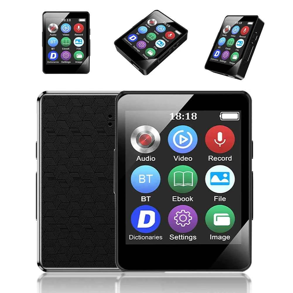 8/16/32/64GB Portable MP3 Player 1.8inch Screen Bluetooth-Compatible 5.0 MP3 Student Walkman Gift for Kids With Recording/E-Book