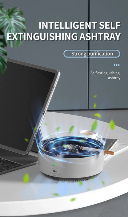 Xiaomi Youpin Air Purifier Ashtray Rechargeable Car Smoking Tank To Remove Second Hand Smoke Odor Sterile Filtration Home New Mi - AMULET RING STORE