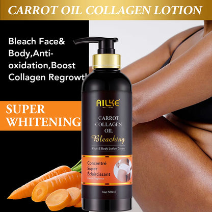 AILKE Bleaching Whitening Anti Wrinkle Lotion Cream, For Face, Body, With Nicotinamide Glutathione, Huge Bottle 500ml/16.9 OZ