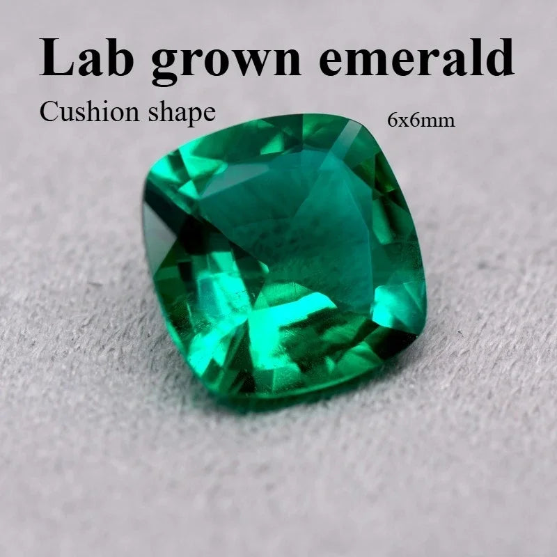 emerald Cut Lab Grown Columbia Emerald Natural color for DIY Jewelry Making Materials with Certificate Factory Wholesale price