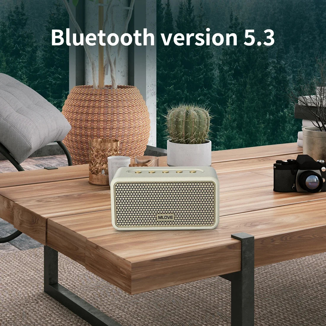 Mlove A100 Portable Bluetooth Speaker Wireless Bluetooth 5.3 Stereo Sound 24-Hour Playtime Rich Bass IPX5 Waterproof - AMULET RING STORE