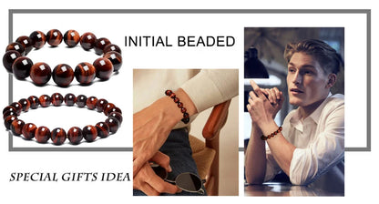 Natural Red Tiger Eye Stone Bracelet Buddhist Rosary Women Fashion Jewelry Reiki Healing Meditation Prayer Rope Rosary Bracelet