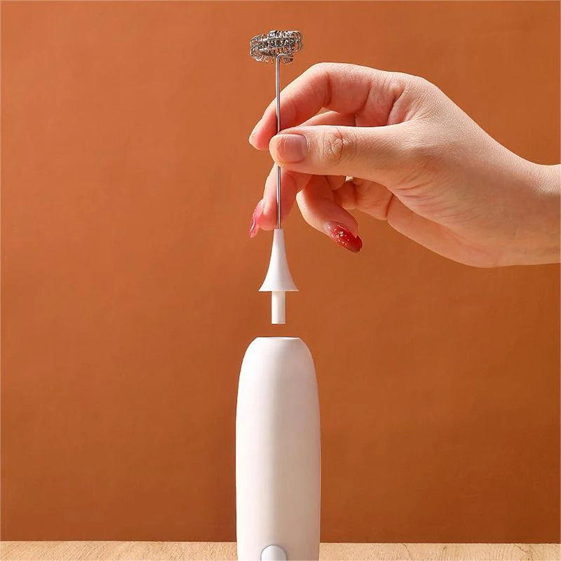 Milk Drink Coffee Whisk Mixer Electric Egg Beater Frother Foamer Mini Handle Stirrer Practical Blender Kitchen Cooking Tool - AMULET RING STORE