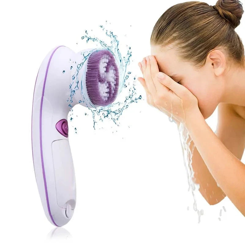 Multi-function Facial Cleansing Brush Set Vibrating Wireless Electric Face Cleansing Brush