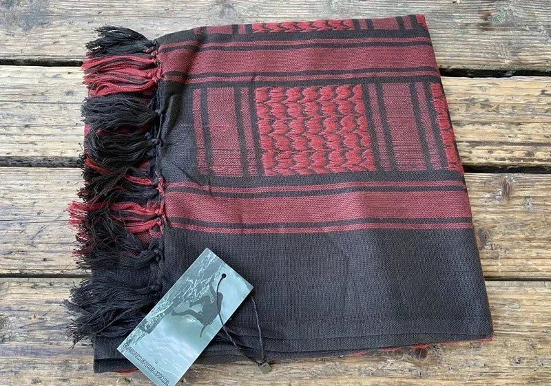 Keffiyeh Tactical Desert Scarf Wrap Shemagh Head Neck Arab Scarf Keffiyeh Scarf Wrap for Men And Women - AMULET RING STORE