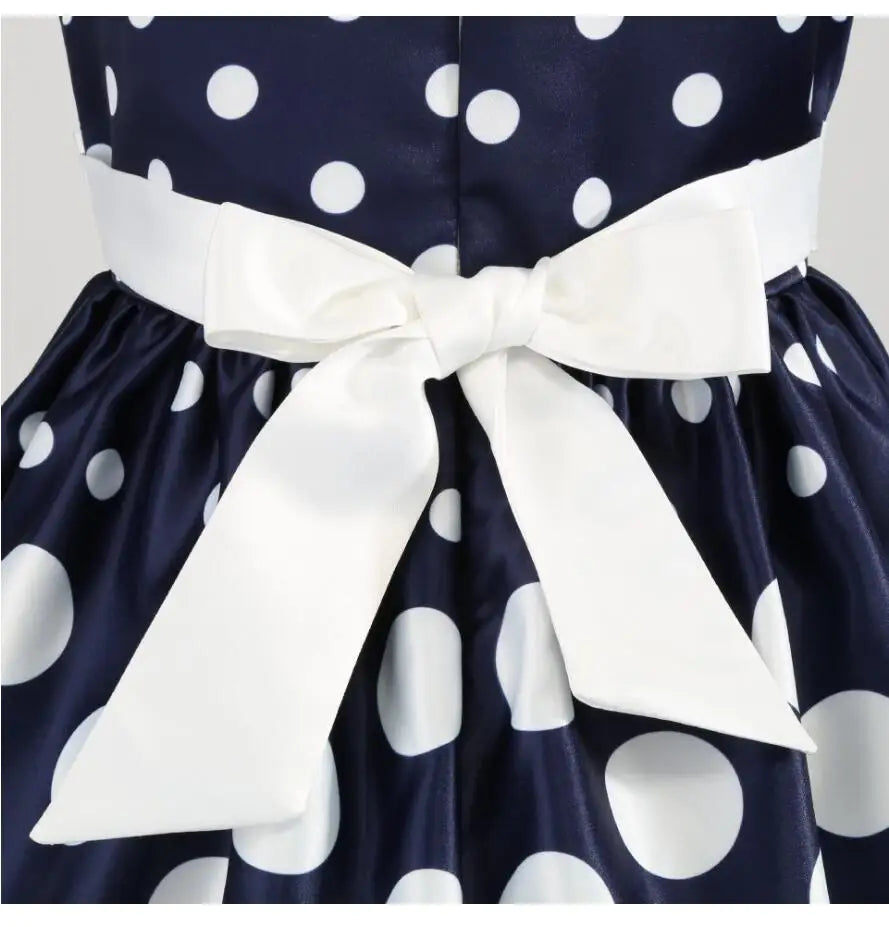 Summer Girls Rose Print Dress Princess Wedding Birthday Party Frocks Satin Children Vestidos Dresses For Girl Christmas Clothing