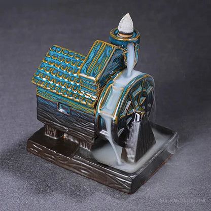 Backflow Incense Furnace, Aromatherapy Furnace, Hydroponic Cultivation of Green Plants, Home Religious Articles, Decor Line - AMULET RING STORE