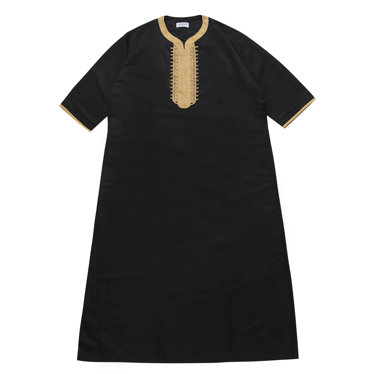 Middle Eastern Style Arrival! Spring-Summer Short-sleeve Embroidered Robe, Large-size Men's Ethnic Clothing for Ultimate Comfort