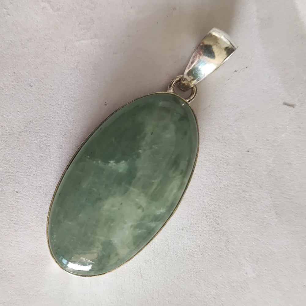 Genuine  Amaquarine  Pendant Hand Made Women Jewelry gift
