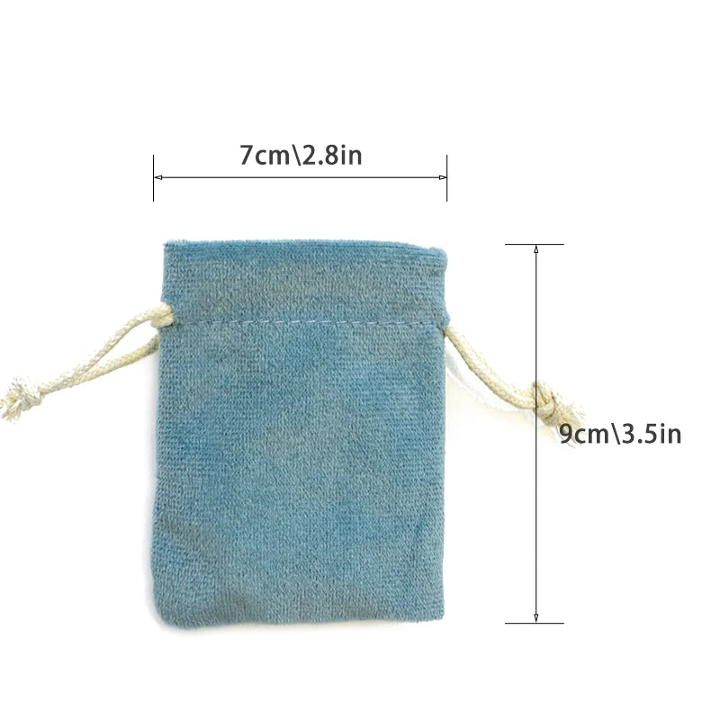 Multi Color Velvet Bag Jewelry Packing Velvet Drawstring Pouches Jewelry Gift Bags Display Chain Ring Packing Bags As Gift 1pcs - AMULET RING STORE