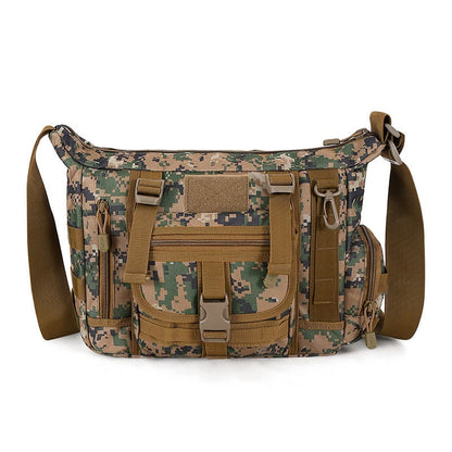 Men Camouflage Shoulder Bag Tactical Fishing Camping Tote Trekking Climbing Bags Large Multi-Pocket Travel Laptop Messenger Pack