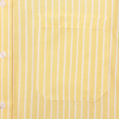 HXAO Women's Striped Shirt Long Sleeve Yellow Shirt Spring Summer Long Button Up Shirts And Blouses Casual Loose Fit Shirt