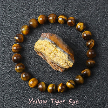 Geniune Epidote Zoisite Bead Bracelet Homme Natural Quartz Lava Tiger Eye Stone Bracelet Made of Natural Stone Jewelry for Women