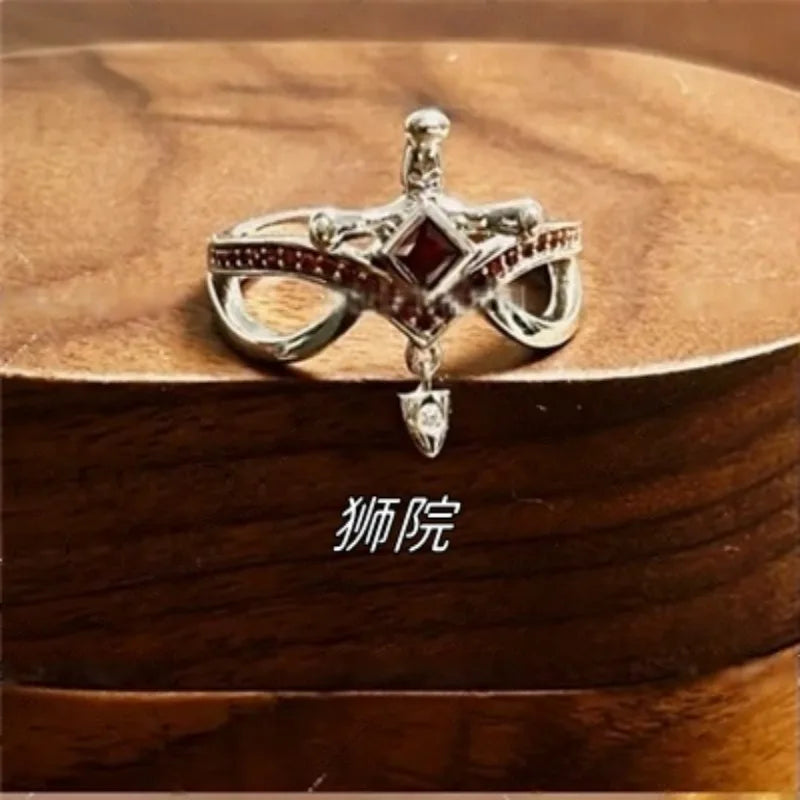 Hogwarts Gryffindor Slytherin Ravenclaw Hufflepuff Handmade Ring